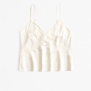 Abercrombie lace and satin sleep set - cami, shorts, pants, long sleeve shirt